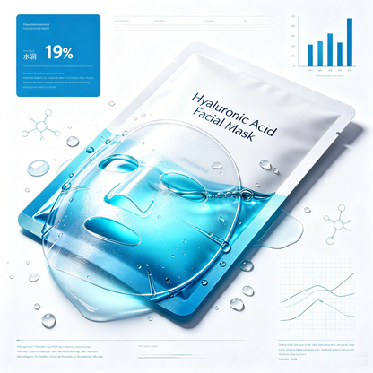 Masque Visage en Tissu à l’Acide Hyaluronique – Soin Hydratant Quotidien à l’Acide Hyaluronique Multi-Moléculaire