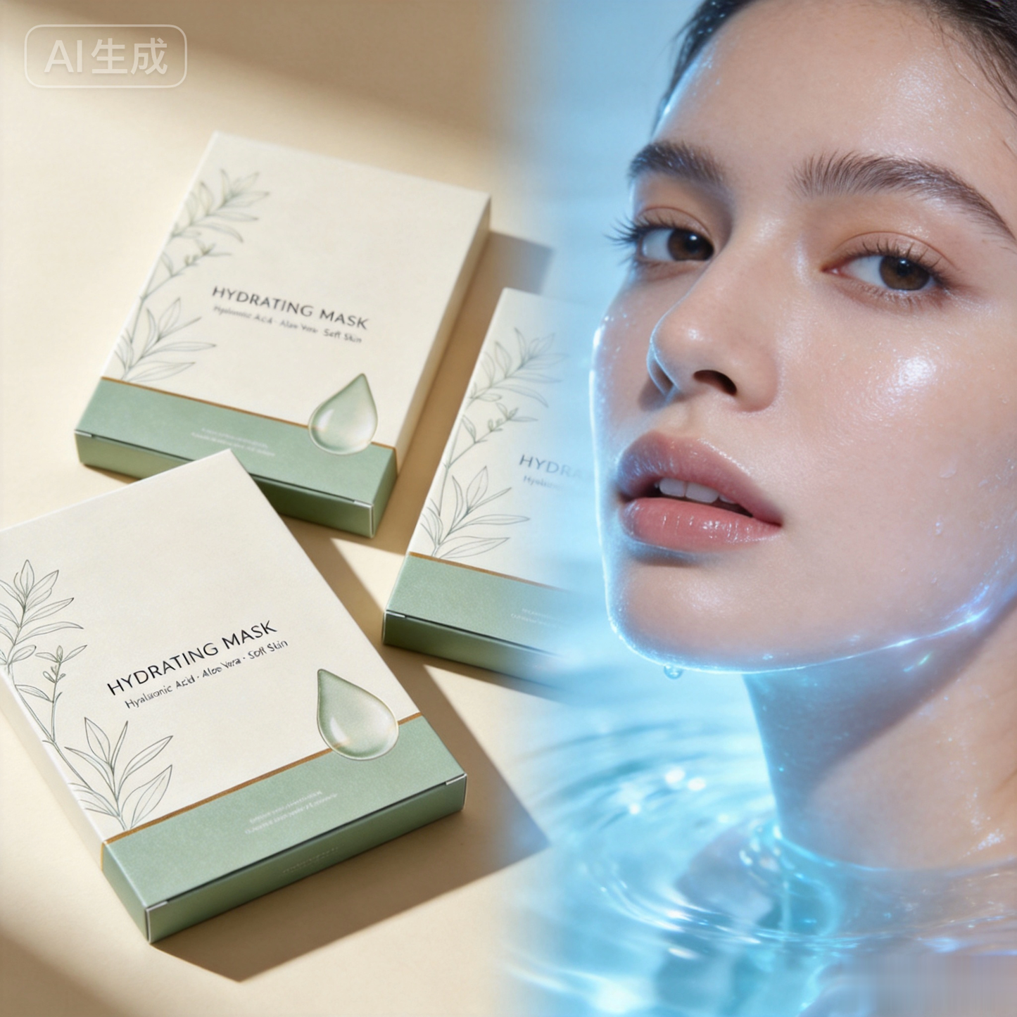 Masque Visage Hydratant Botanique – Édition Vert Apaisant