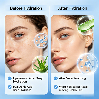 Masque Visage en Tissu à l’Acide Hyaluronique – Soin Hydratant Quotidien à l’Acide Hyaluronique Multi-Moléculaire