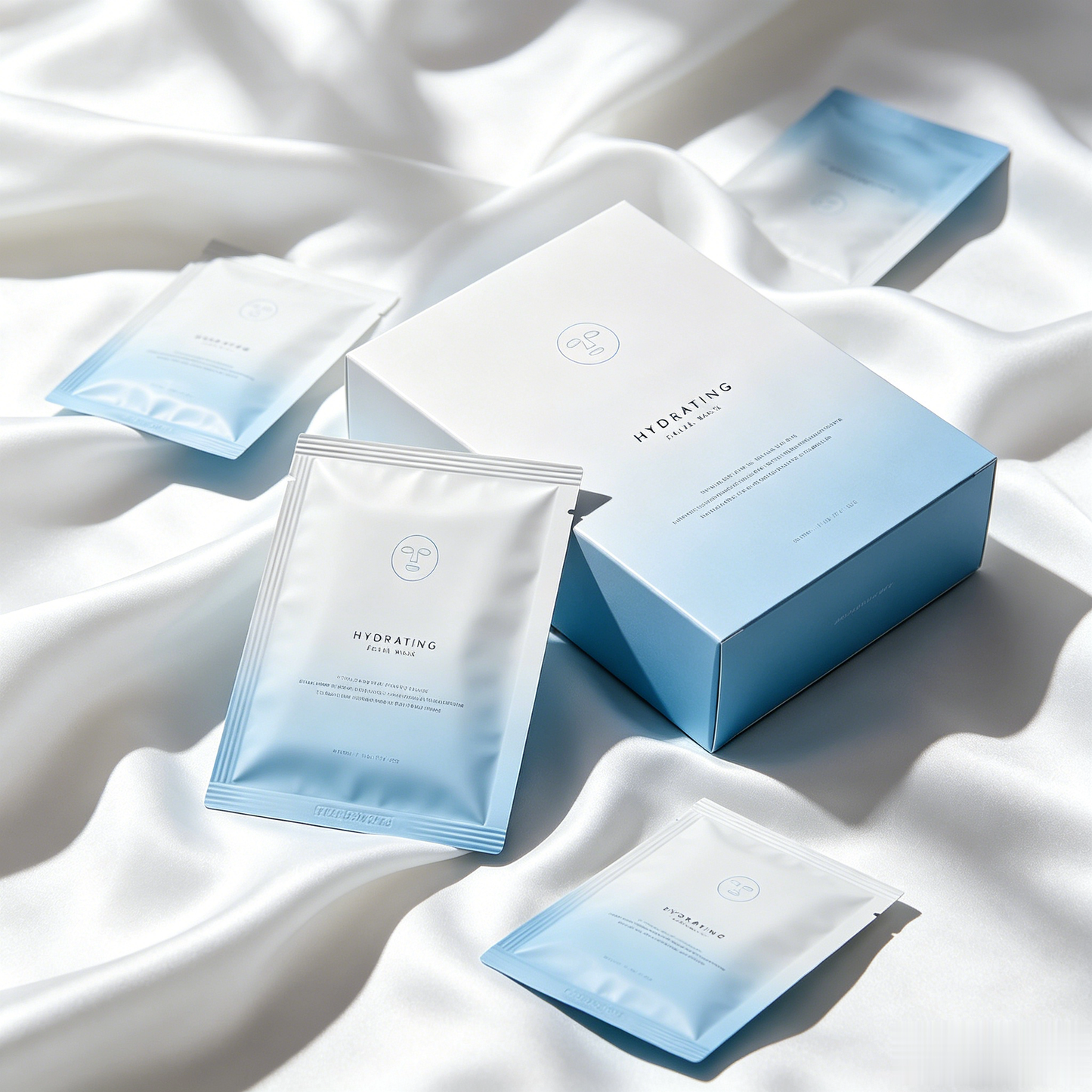 Coffret de Masques Visage Hydratants – Édition Bleu Apaisant