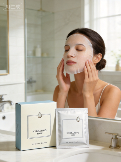 Masque Visage Hydratant Lumière – Édition Éclat Minimaliste
